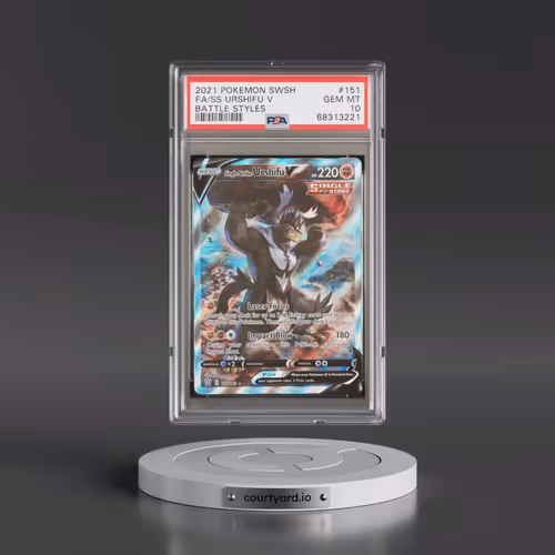 2021 Pokémon Sword & Shield Battle Styles #151 Single Strike Urshifu V - Holo Full Art (PSA 10 GEM M