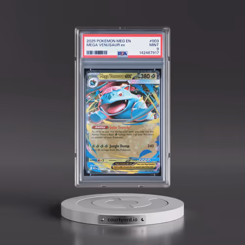 2025 Pokémon Meg EN-Mega Evolution #003 Mega Venusaur EX - Holo (PSA 9 MINT)