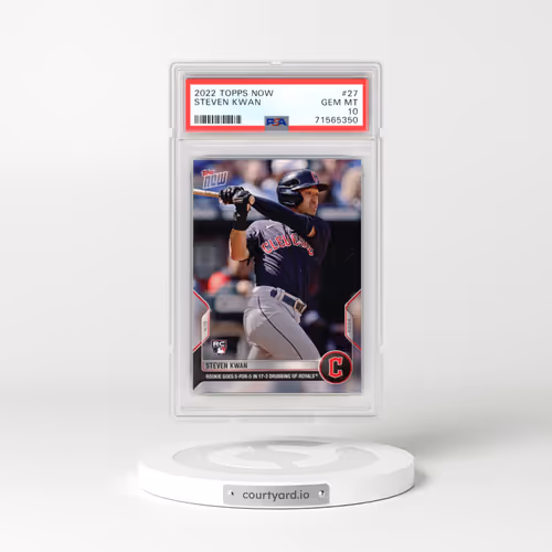 2022 Topps Now #27 Steven Kwan (PSA 10 GEM MINT)