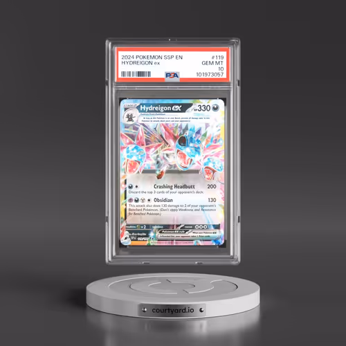 2024 Pokémon Ssp EN-Surging Sparks #119 Hydreigon EX - Holo (PSA 10 GEM MINT)