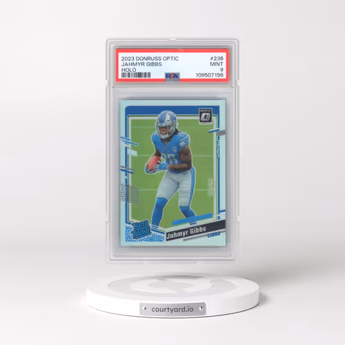 2023 Panini Donruss Optic #236 Jahmyr Gibbs - Holo (PSA 9 MINT)