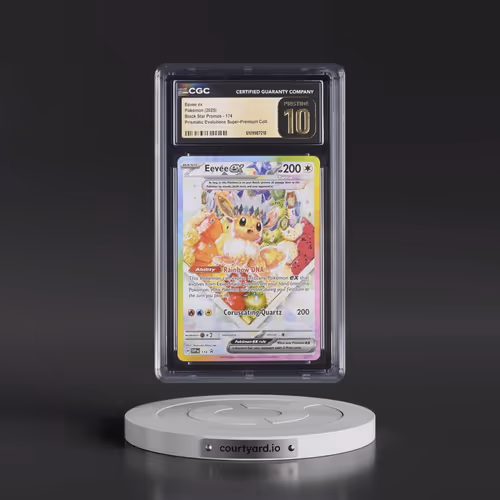 2025 Pokémon Svp EN-SV Black Star Promo #174 Eevee EX - Holo Prismatic Evolutions Super-Premium Coll