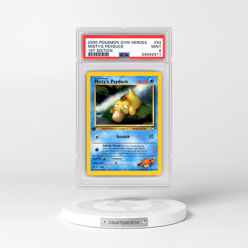 2000 Pokémon Gym Heroes #54 Misty's Psyduck - 1st Edition (PSA 9 MINT)