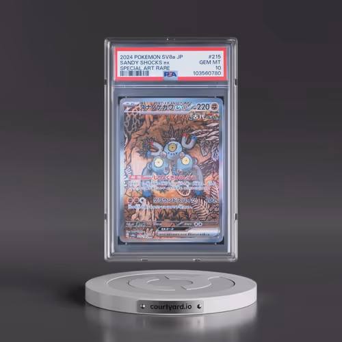 2024 Pokémon Sv8a-Terastal Fest EX #215 Sandy Shocks EX - Holo Special Art Rare (PSA 10 GEM MINT)