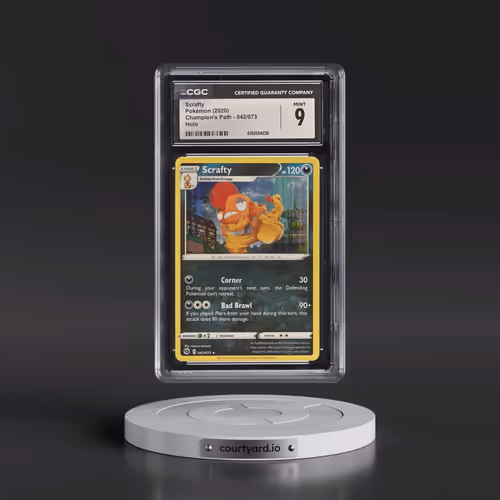 2020 Champion's Path #042/073 Scrafty - Holo (CGC 9 MINT)