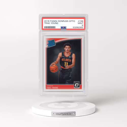 2018 Panini Donruss Optic #198 Trae Young (PSA 9 MINT)
