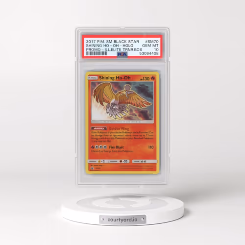 2017 Pokémon SM Black Star Promo #SM70 Shining HO-Oh - Holo Holo Shining Legends Elite Trainer Box (