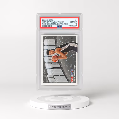 2023 Panini NBA Hoops Rookie Greetings #1 Victor Wembanyama - Winter (PSA 10 GEM MINT)