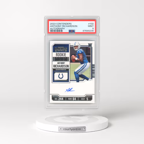2023 Panini Contenders #102 Anthony Richardson - Autograph (PSA 9 MINT)