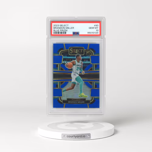 2023 Panini Select #80 Brandon Miller - Blue Prizm (PSA 10 GEM MINT)