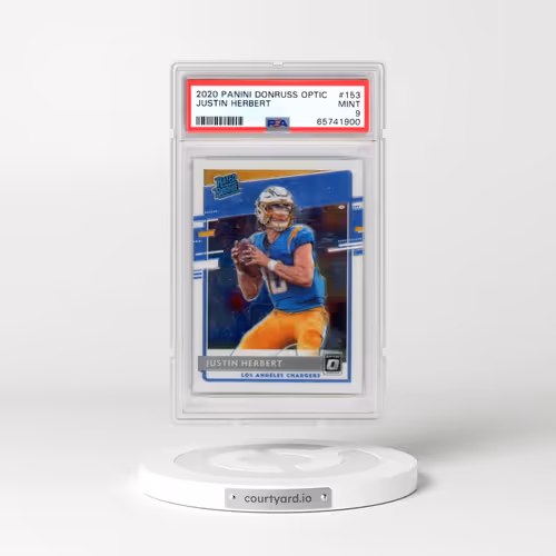 2020 Panini Donruss Optic #153 Justin Herbert (PSA 9 MINT)
