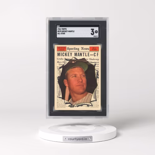 1961 Topps #578 Mickey Mantle - All-Star (SGC 3 VG)