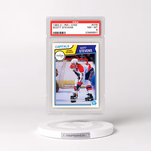 1983 O-Pee-Chee #376 Scott Stevens (PSA 8 NM-MT)
