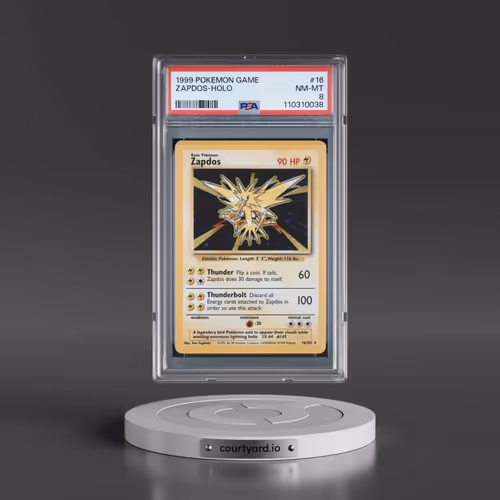 1999 Pokémon Game #16 Zapdos - Holo (PSA 8 NM-MT)