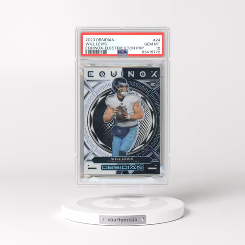 2023 Panini Obsidian Equinox #24 Will Levis - Electric Etch Purple (PSA 10 GEM MINT)