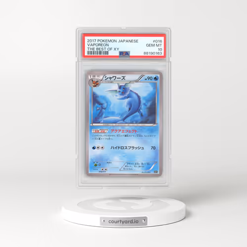 2017 Pokémon the Best of XY #016 Vaporeon (PSA 10 GEM MINT)