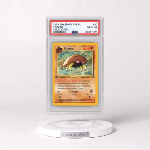 1999 Pokémon Fossil #50 Kabuto - 1st Edition (PSA 10 GEM MINT)