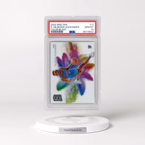 2022 Panini Spectra Color Blast #17 Shai Gilgeous-Alexander (PSA 10 GEM MINT)