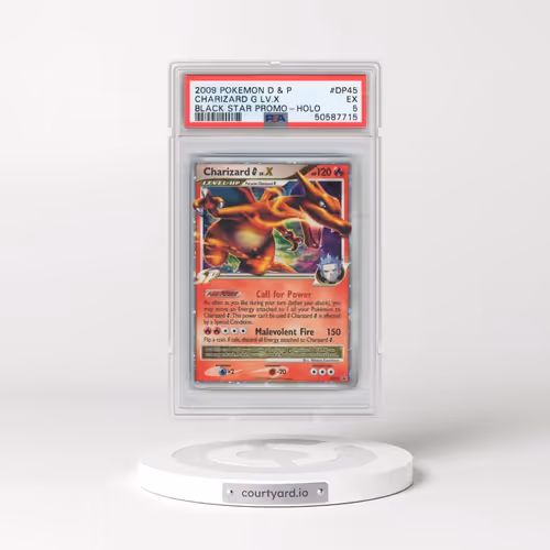 2009 Pokémon Diamond & Pearl Black Star Promo #DP45 Charizard G LV.X - Holo (PSA 5 EX)