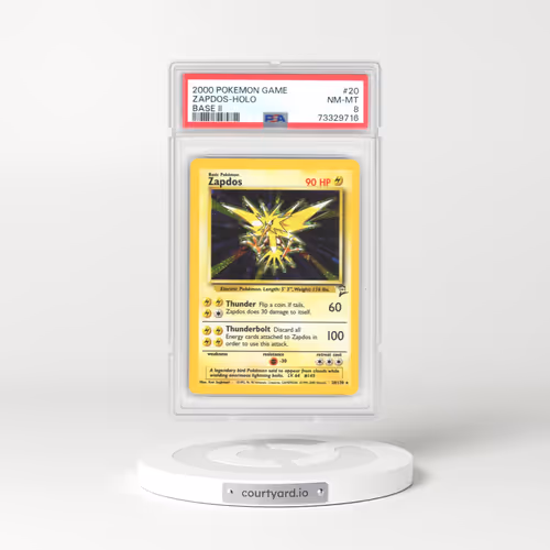 2000 Pokémon Game Base II #20 Zapdos - Holo (PSA 8 NM-MT)