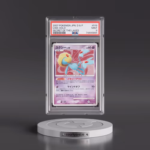 2007 Pokémon Diamond & Pearl Secret of the Lakes #519 Uxie - Holo (PSA 9 MINT)