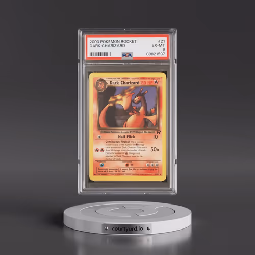 2000 Pokémon Rocket #21 Dark Charizard (PSA 6 EX-MT)