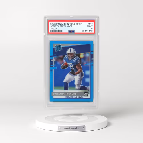 2020 Panini Donruss Optic #167 Jonathan Taylor - Aqua (PSA 9 MINT)