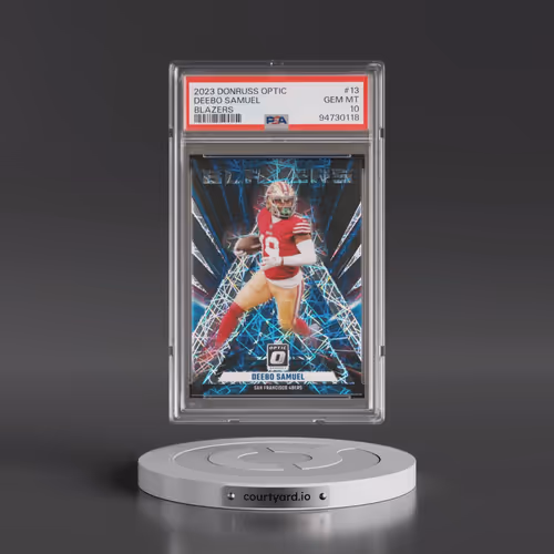 2023 Panini Donruss Optic Blazers #13 Deebo Samuel (PSA 10 GEM MINT)