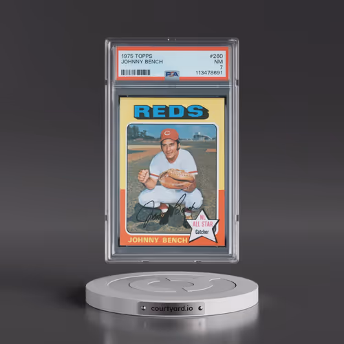 1975 Topps #260 Johnny Bench (PSA 7 NM)
