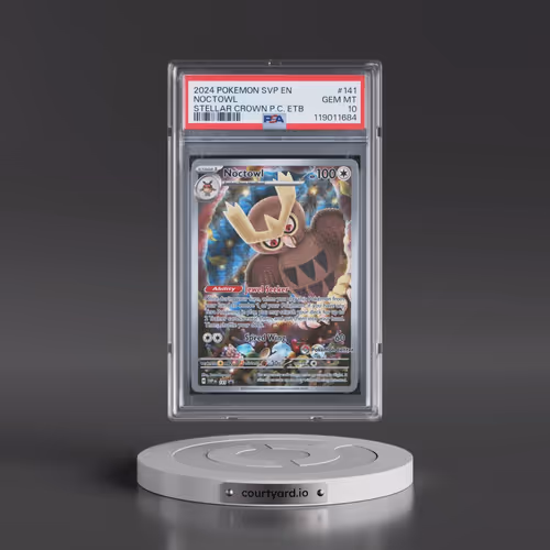 2024 Pokémon Svp EN-SV Black Star Promo #141 Noctowl - Stellar Crown Pokemon Center Elite Trainer Bo