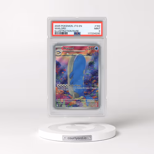 2025 Pokémon Jtg EN-Journey Together #162 Wailord - Illustration Rare (PSA 9 MINT)