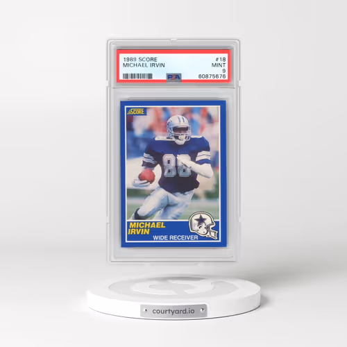 1989 Score #18 Michael Irvin (PSA 9 MINT)