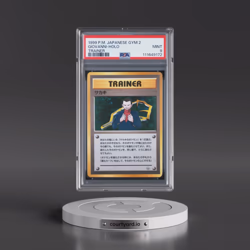 1999 Pokémon Gym 2 Giovanni - Holo Trainer (PSA 9 MINT)