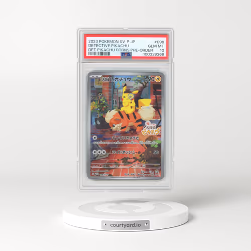 2023 Pokémon SV-P Promo #098 Detective Pikachu - Detective Pikachu Returns Pre-Order (PSA 10 GEM MINT)