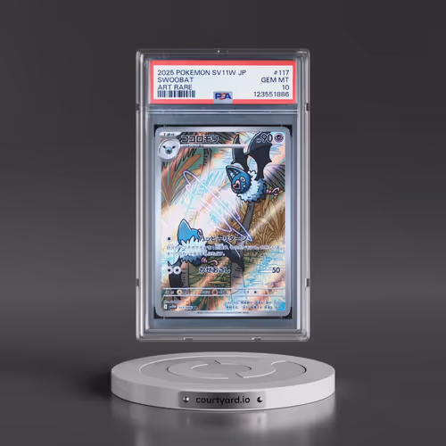 2025 Pokémon Sv11w-White Flare #117 Swoobat - Art Rare (PSA 10 GEM MINT)