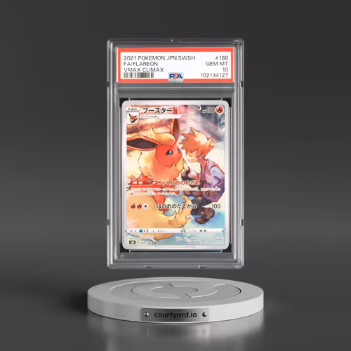 2021 Pokémon Sword & Shield Vmax Climax #188 Flareon - Full Art (PSA 10 GEM MINT)
