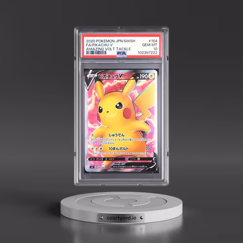 2020 Pokémon Sword & Shield Amazing Volt Tackle #104 Pikachu V - Holo Full Art (PSA 10 GEM MINT)