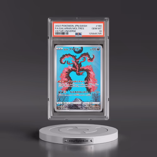 2022 Pokémon Sword & Shield Vstar Universe #190 Galarian Moltres - Full Art (PSA 10 GEM MINT)