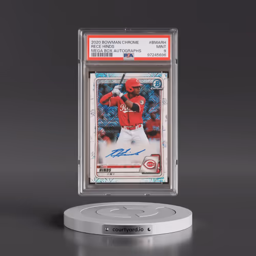 2020 Bowman Chrome Mega Box Autographs #BMARH Rece Hinds (PSA 9 MINT)