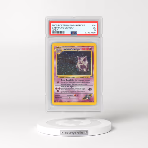 2000 Pokémon Gym Heroes #14 Sabrina's Gengar - Holo (PSA 5 EX)