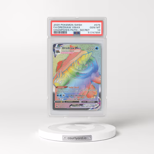 2020 Champion's Path #75 Drednaw VMAX - Full Art Holo (PSA 10 GEM MINT)