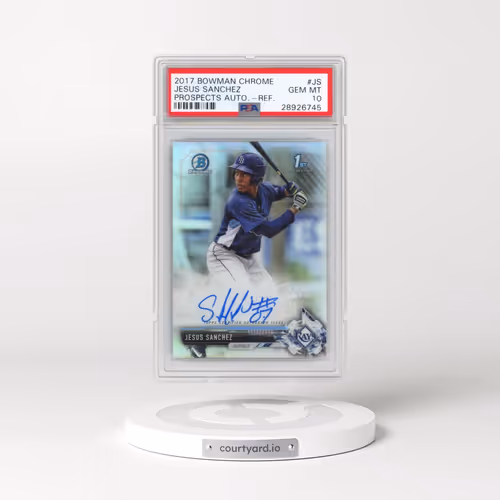 2017 Bowman Chrome Prospect Autographs #JS Jesus Sanchez - Refractor (PSA 10 GEM MINT)