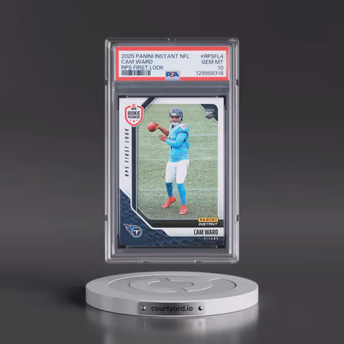 2025 Panini Instant NFL Rps First Look #RPSFL4 Cam Ward (PSA 10 GEM MINT)