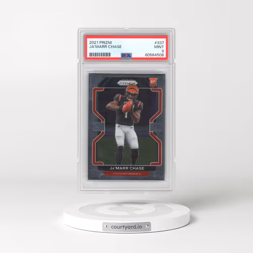 2021 Panini Prizm #337 JA'Marr Chase (PSA 9 MINT)