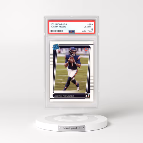 2021 Panini Donruss #253 Justin Fields (PSA 10 GEM MINT)