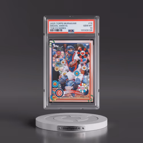 2025 Topps Takashi Murakami + MLB World Tour Tokyo Series #14 Miguel Amaya (PSA 10 GEM MINT)