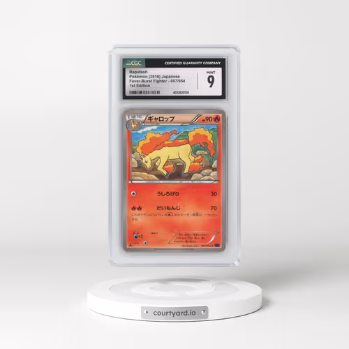 2016 Fever-Burst Fighter - XY11 (Purple) #007/054 Rapidash - 1st Edition (CGC 9 MINT)