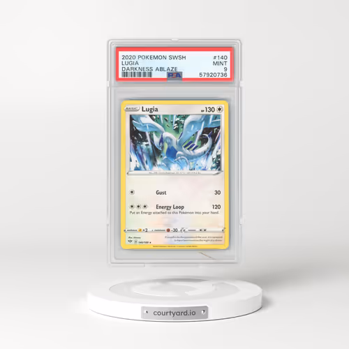 2020 Pokémon Sword & Shield Darkness Ablaze #140 Lugia (PSA 9 MINT)