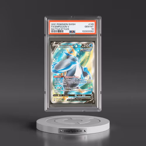 2021 Pokémon Sword & Shield Battle Styles #145 Empoleon V - Holo Full Art (PSA 10 GEM MINT)