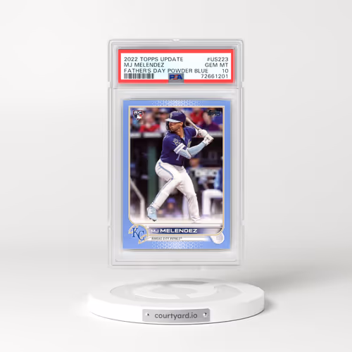 2022 Topps Update #US223 MJ Melendez - Father's Day Powder Blue (PSA 10 GEM MINT)